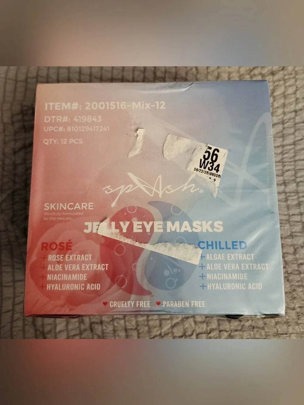 Jelly Eye Masks - Rose & Chilled (Red, Blue)